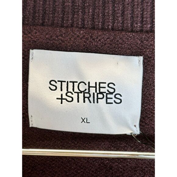 Stitches + Stripes Women's SSFW23-29 Size XL Brown Perforated Sweater Top NWT - Picture 3 of 5